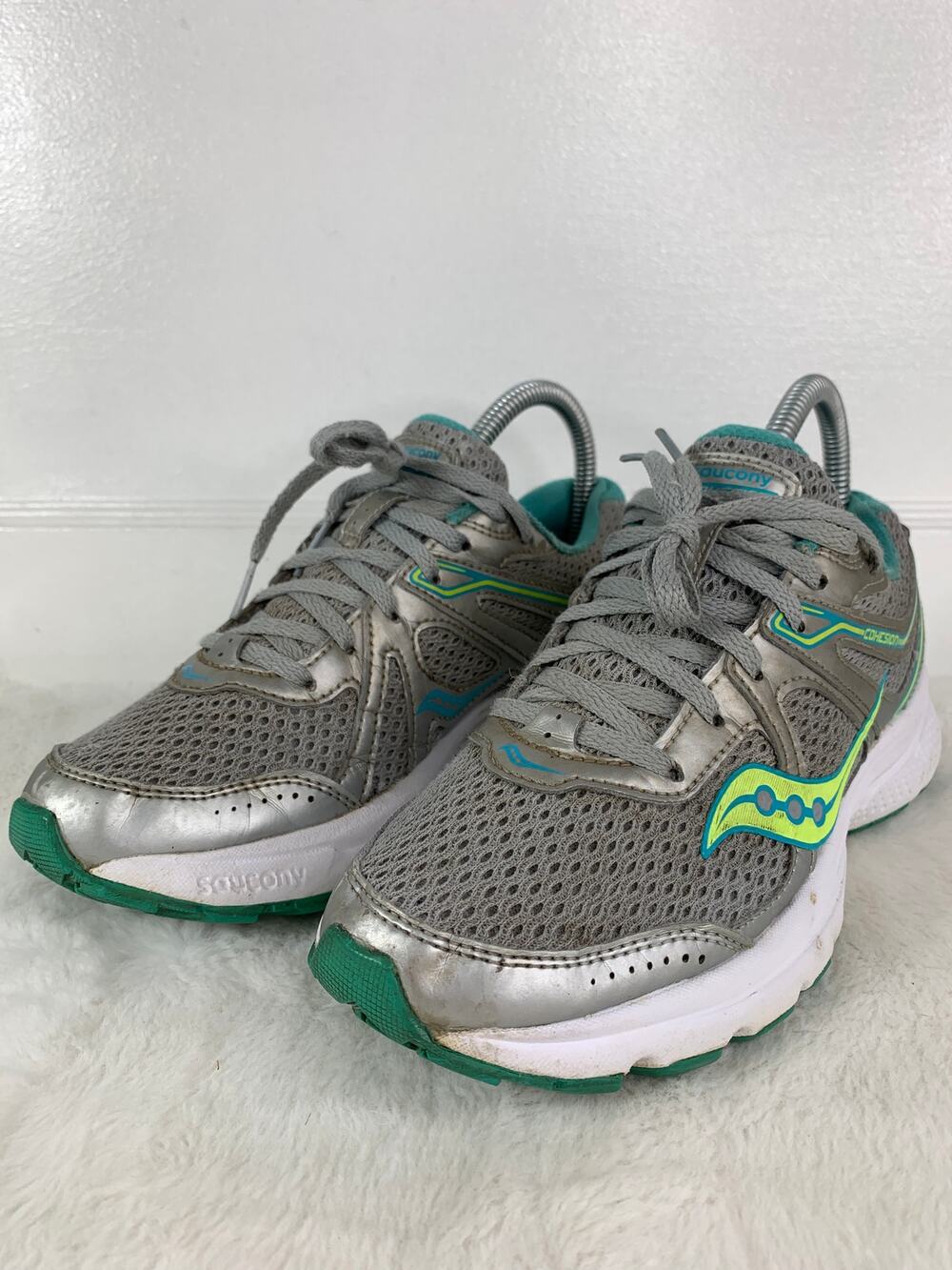 Saucony Cohesion 11 Women’s Size 6.5 Gray Teal Running Shoes S10420-11